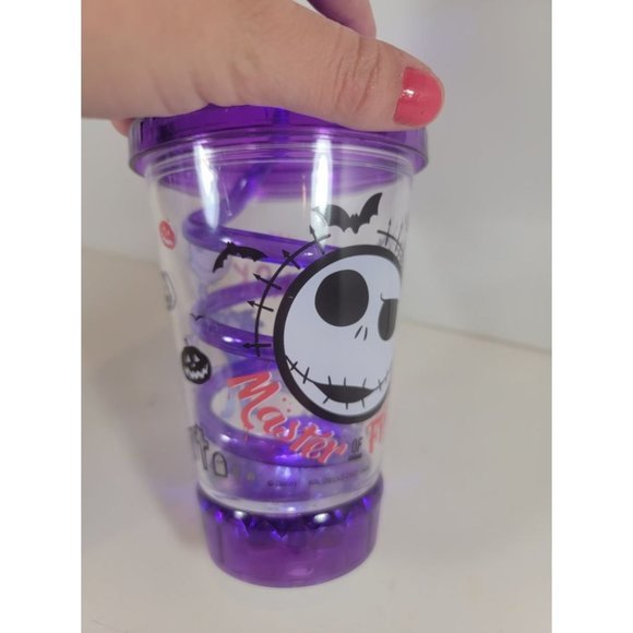 NEW Disney Light-Up Tumbler Glass - Jack Skellington - Halloween Purple - Picture 5 of 8